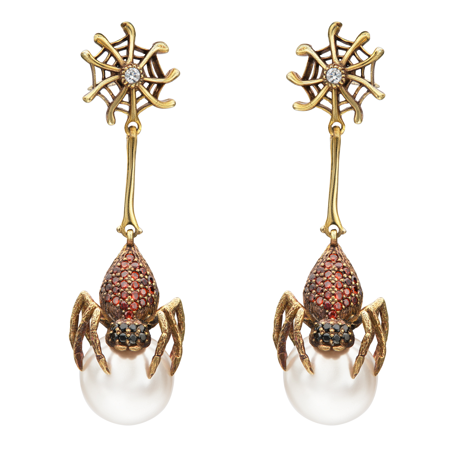 OR2210-2 Earings Ragno Art Nouveau piccolo
