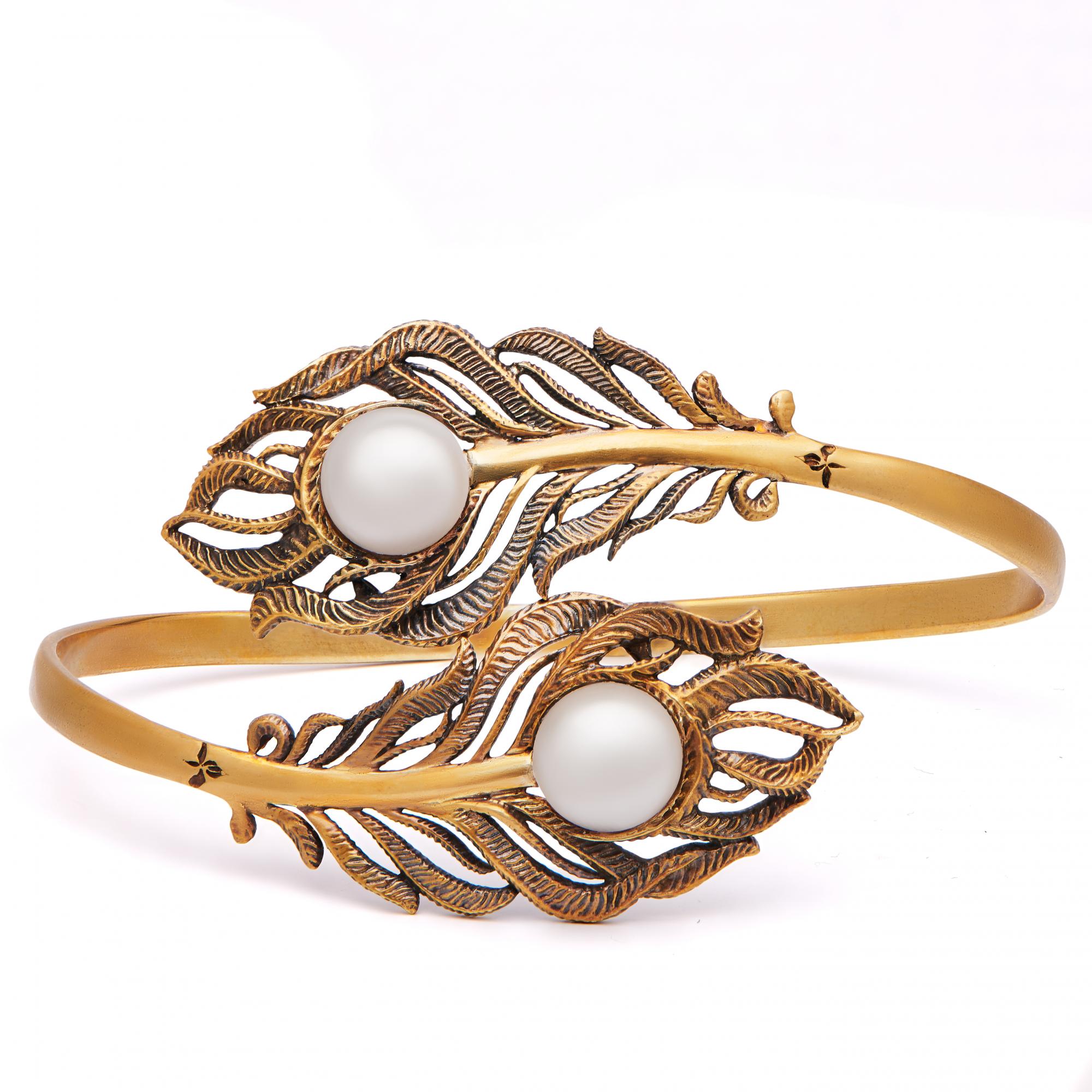BR2907 PEARL Bracelet Piuma di Fenice
