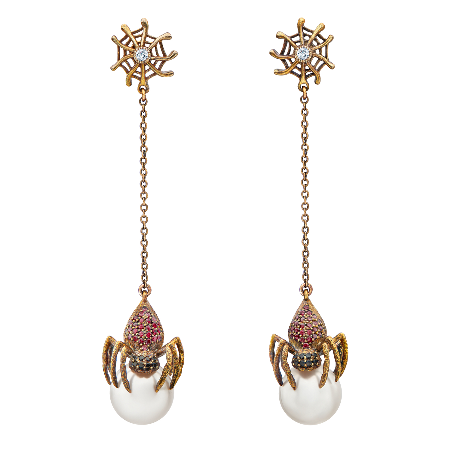 OR2210-1 Earings Ragno Art Nouveau piccolo