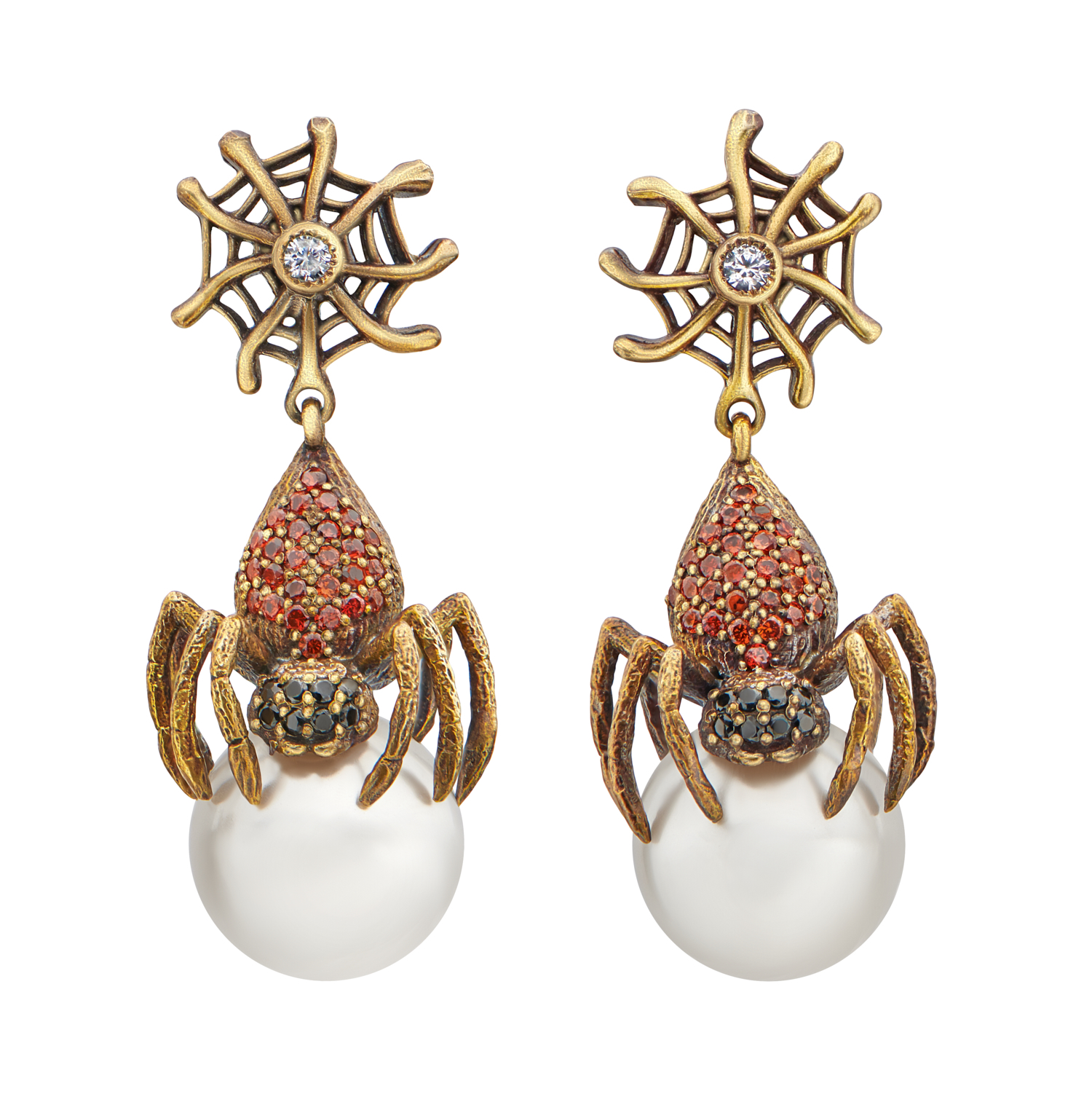 OR2210 Earings Ragno Art Nouveau piccolo