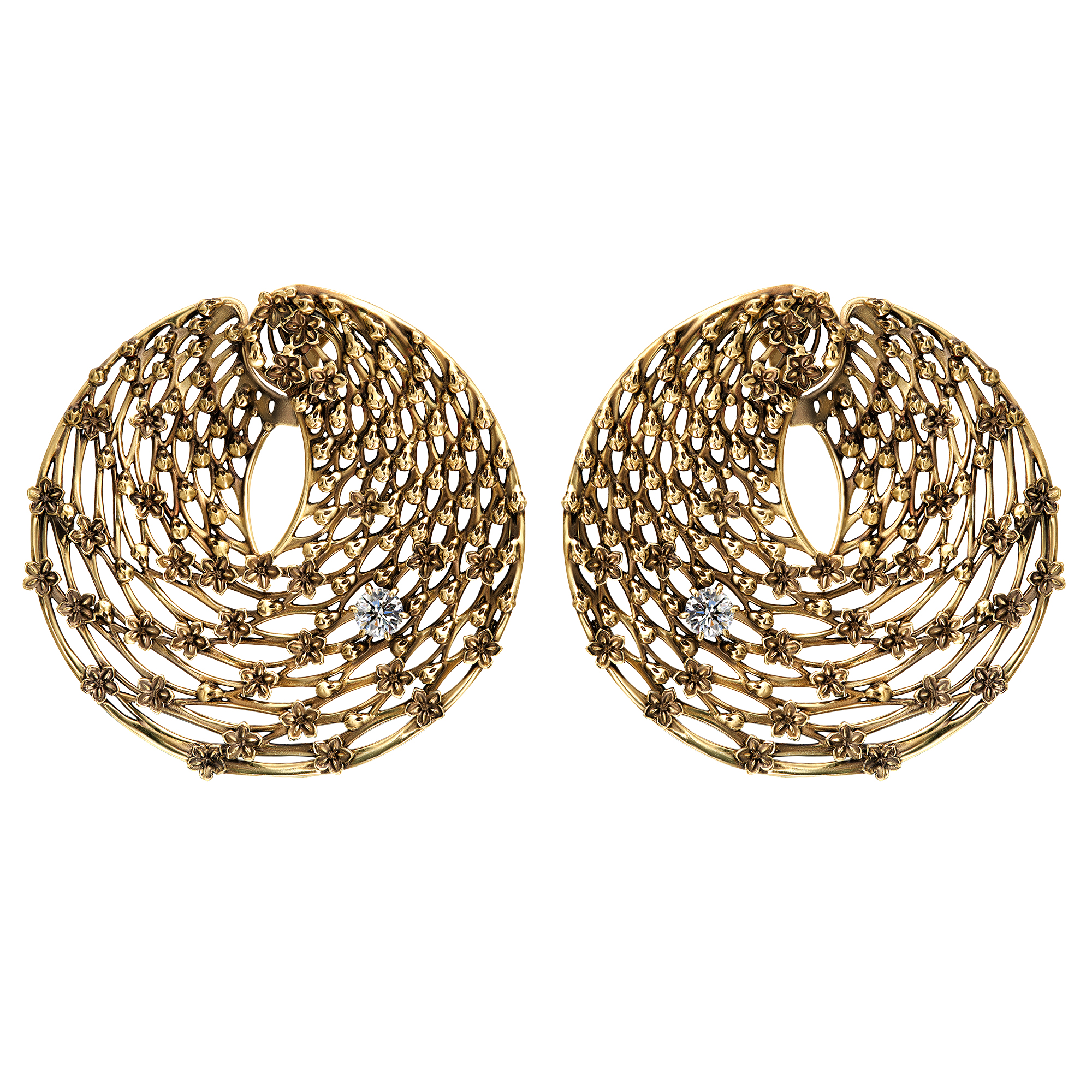 OR6271 Earings VORTICE DI FIORI