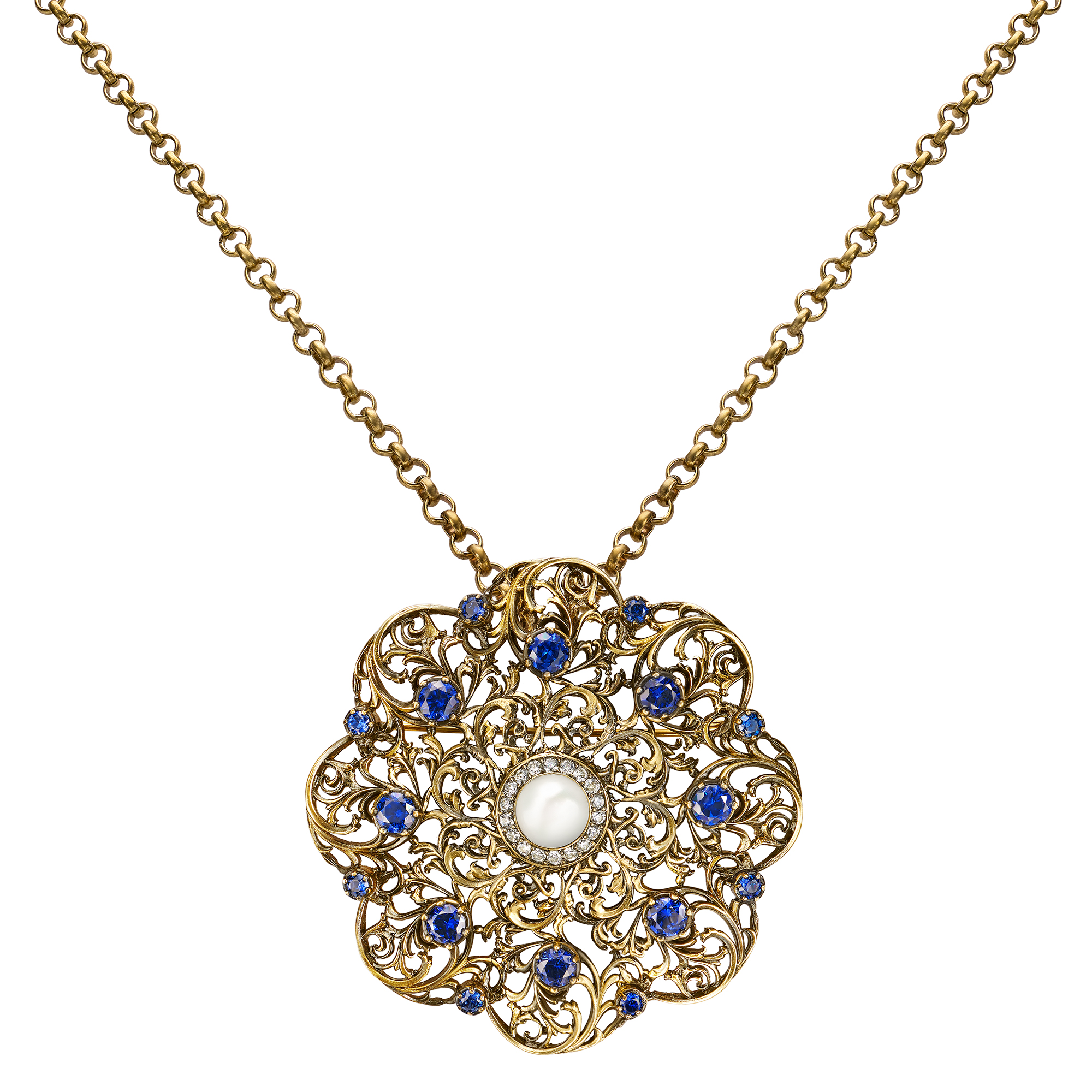 SP1850 TANZANITE Сотуар/Broosh ORNATO