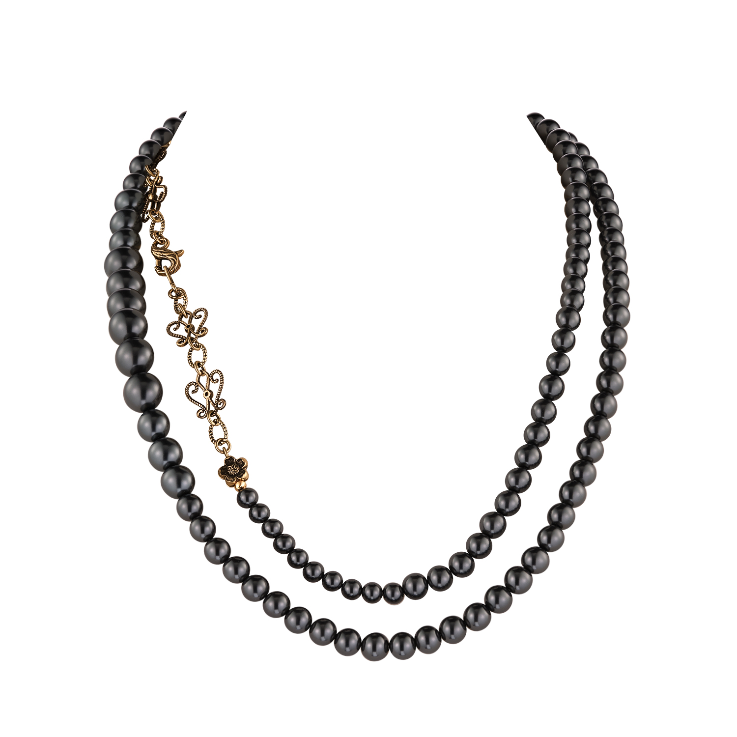 CO1533 PERLA GRAFITE Necklace PER SEMPRE CON TE