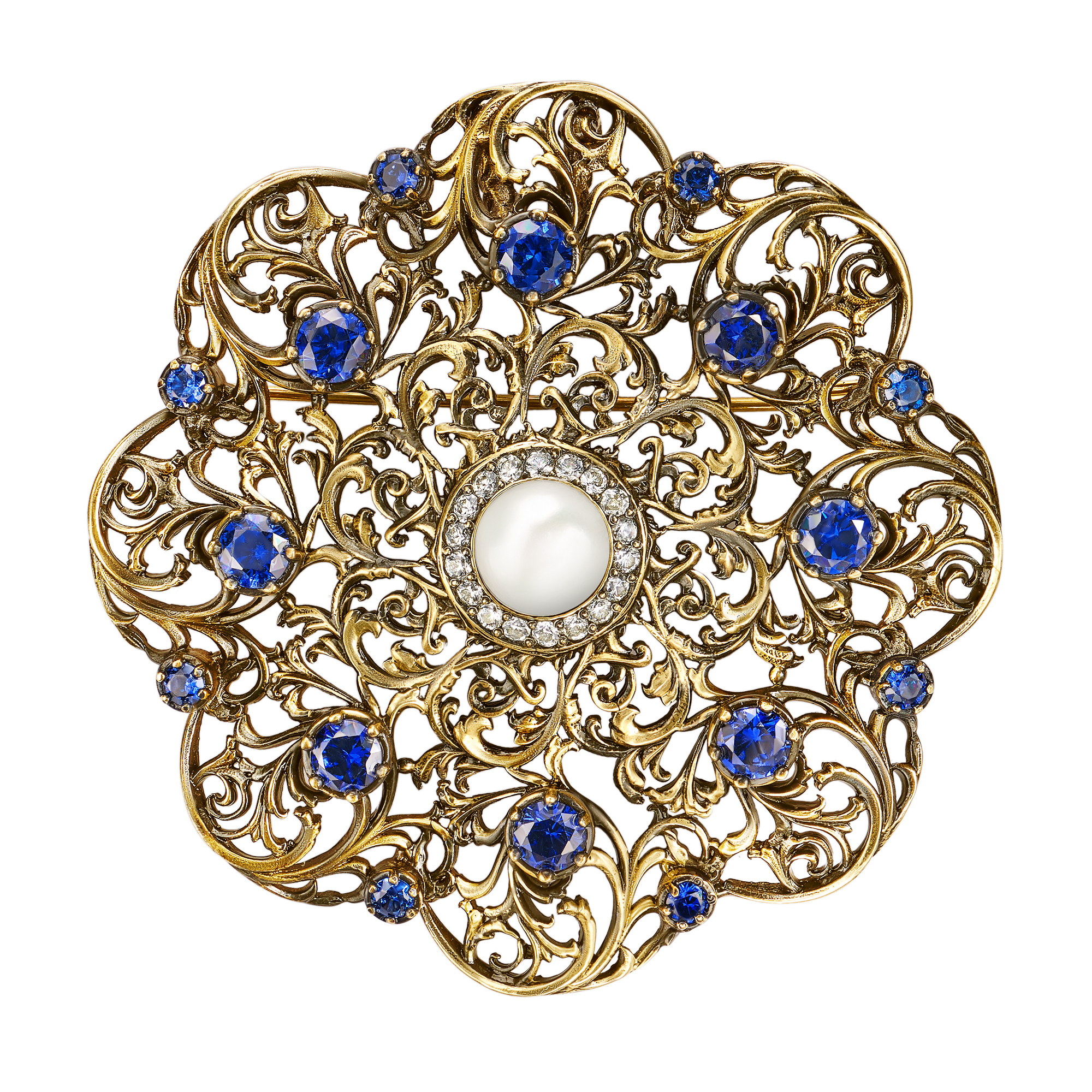 SP1850 TANZANITE Broosh/Сотуар ORNATO