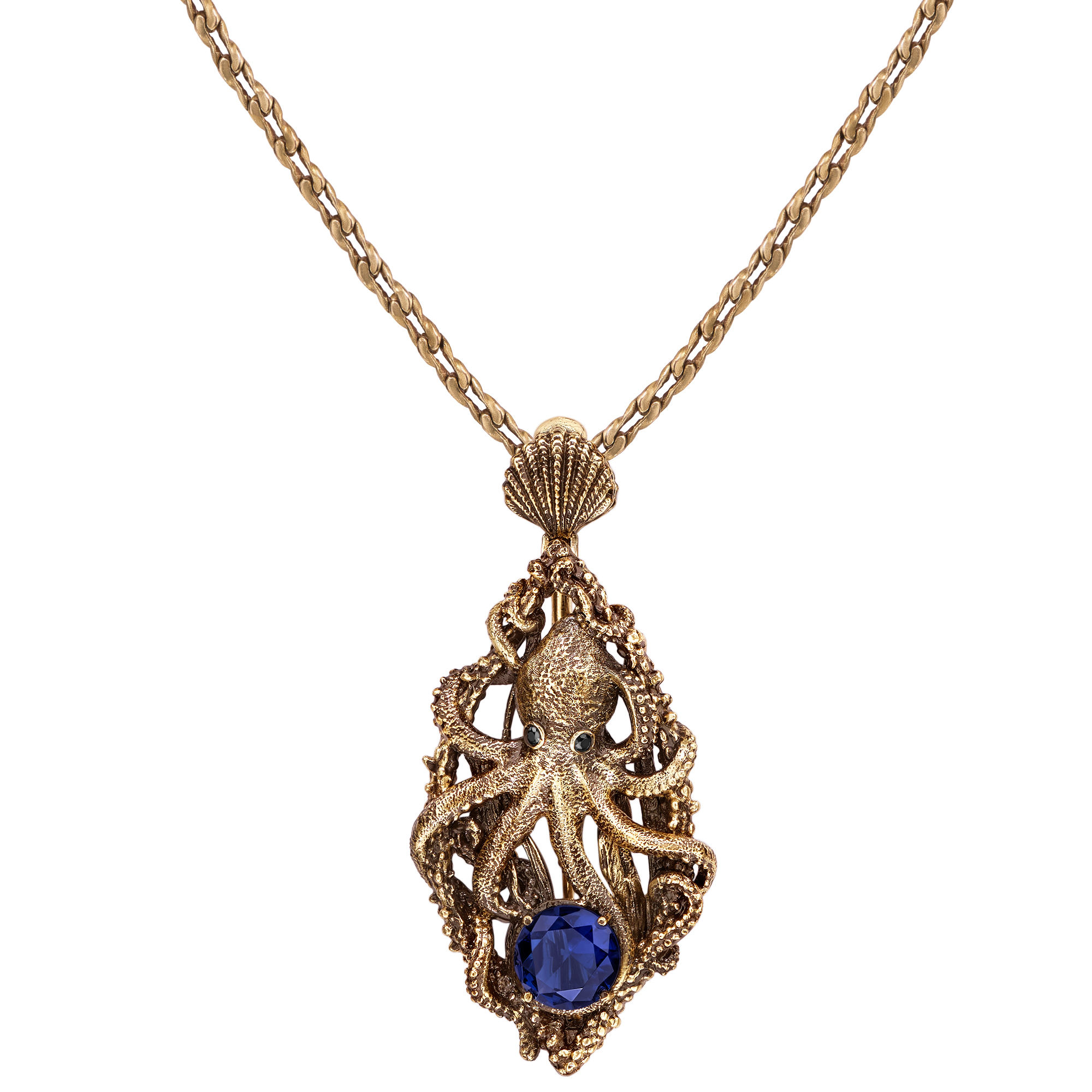 SP2032 BLU Necklace/Broosh SIGNORE DEI MARI