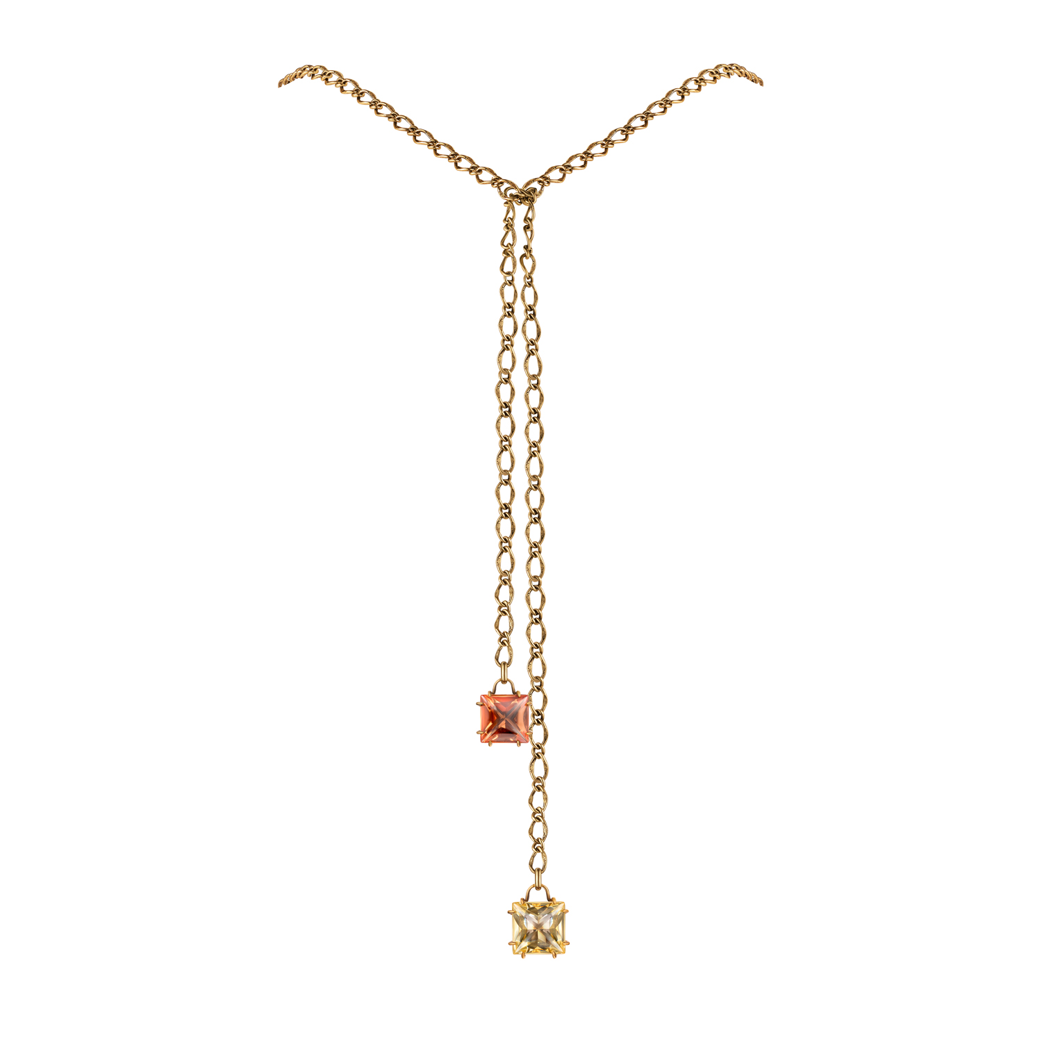 CO0410 CHAMPAGNE/GIALLO Necklace - галстук CARAMELLO