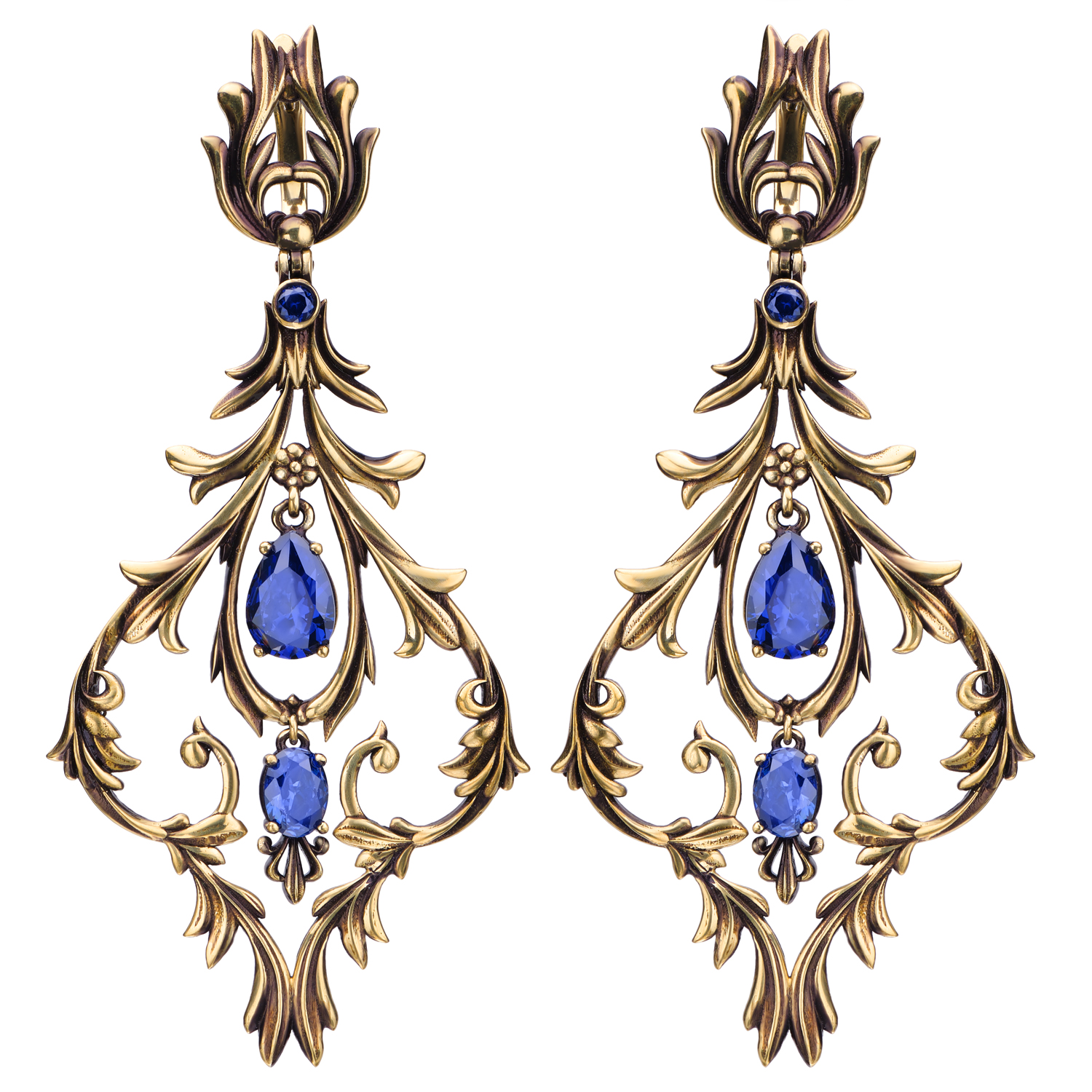 OR1540 TANZANITE Earings LAMPADARI