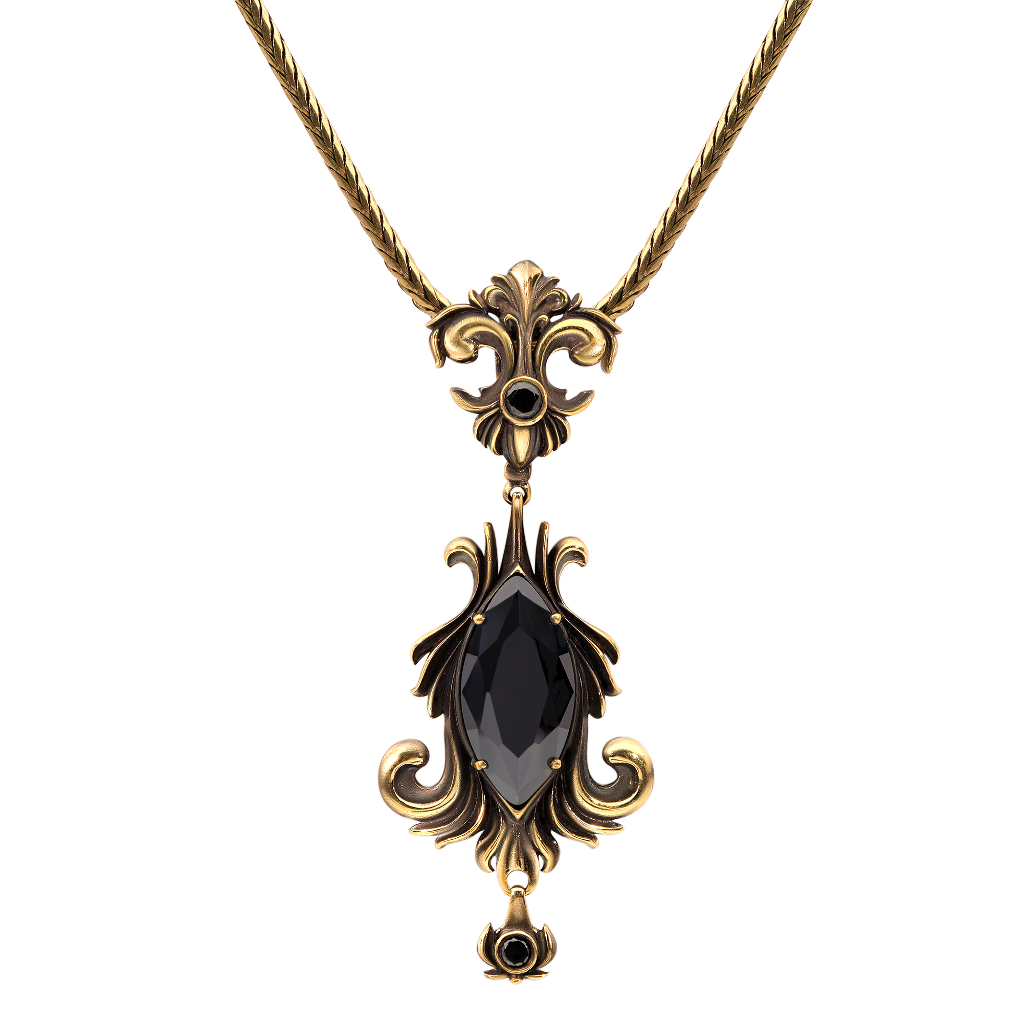 СO190520 NERO  Necklace BAROCCO 