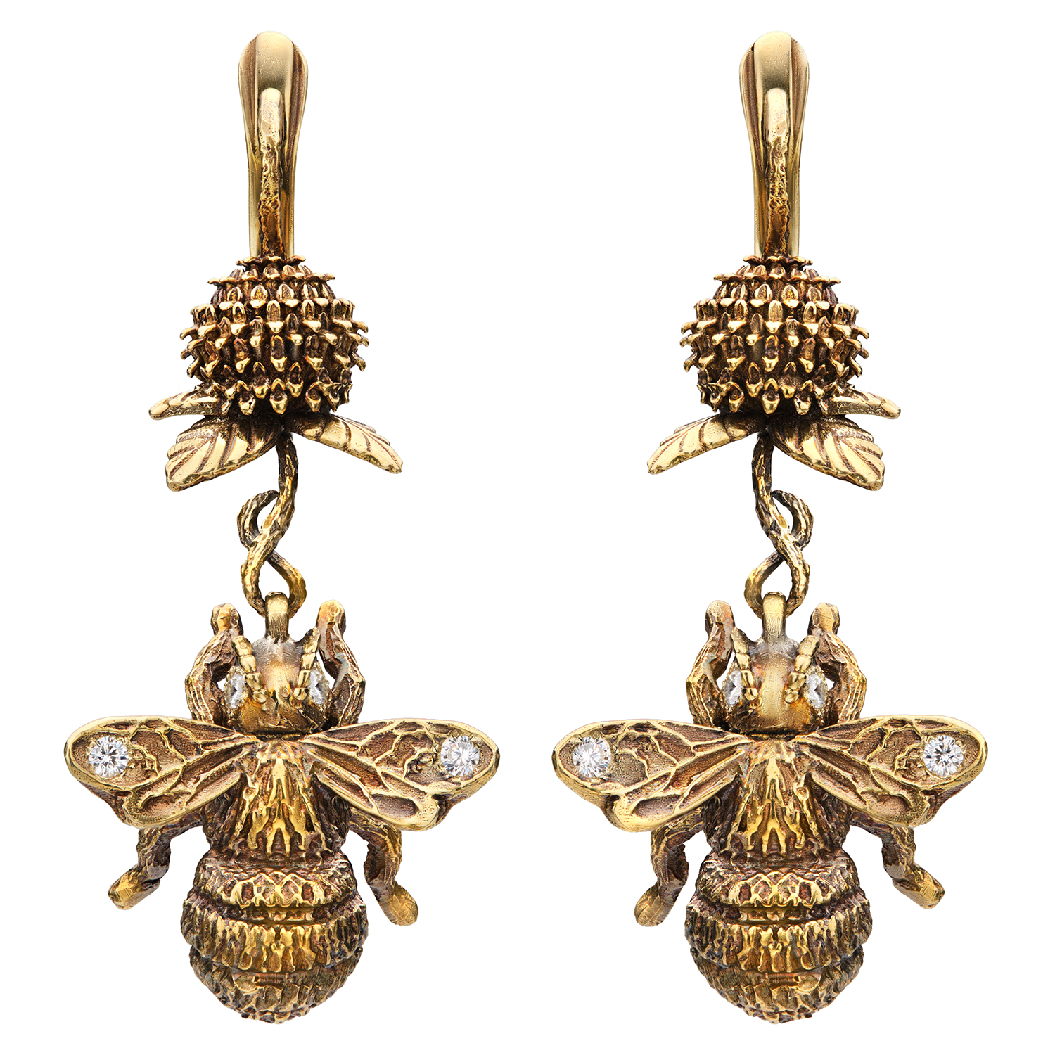 OR2004 CRYSTAL Earings Bumblebee sul trifoglio