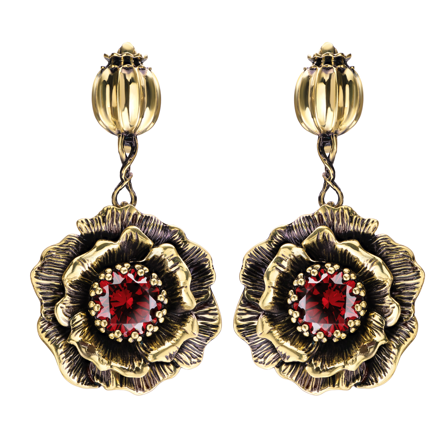 OR171021 Earings PAPAVERO