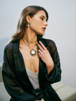 CO2907 PEARL Necklace/Broosh Piuma di Fenice CO2907 PEARL Necklace/Broosh Piuma di Fenice