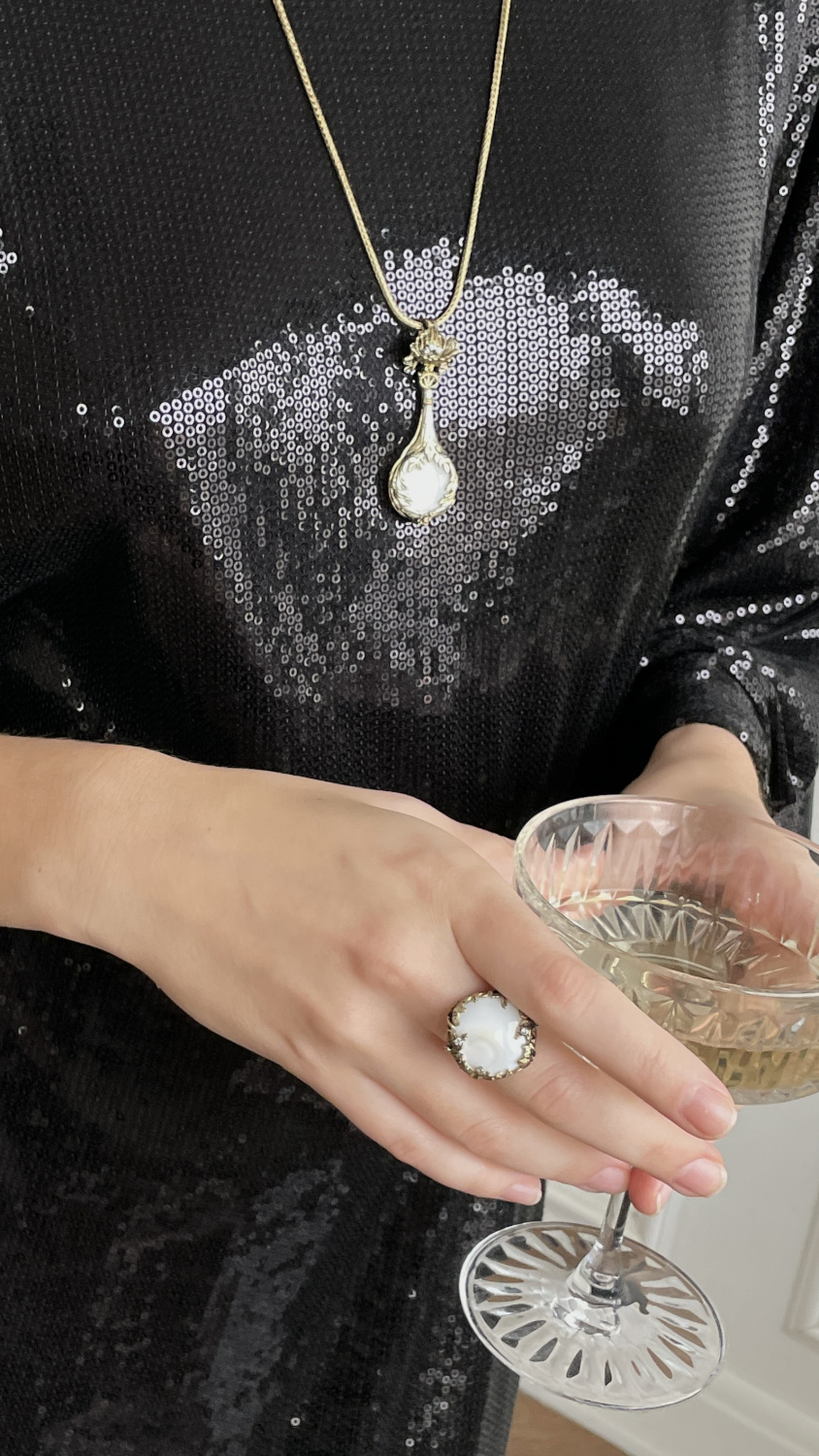 CO4457 MADREPERLA Necklace LATTE D'ORO