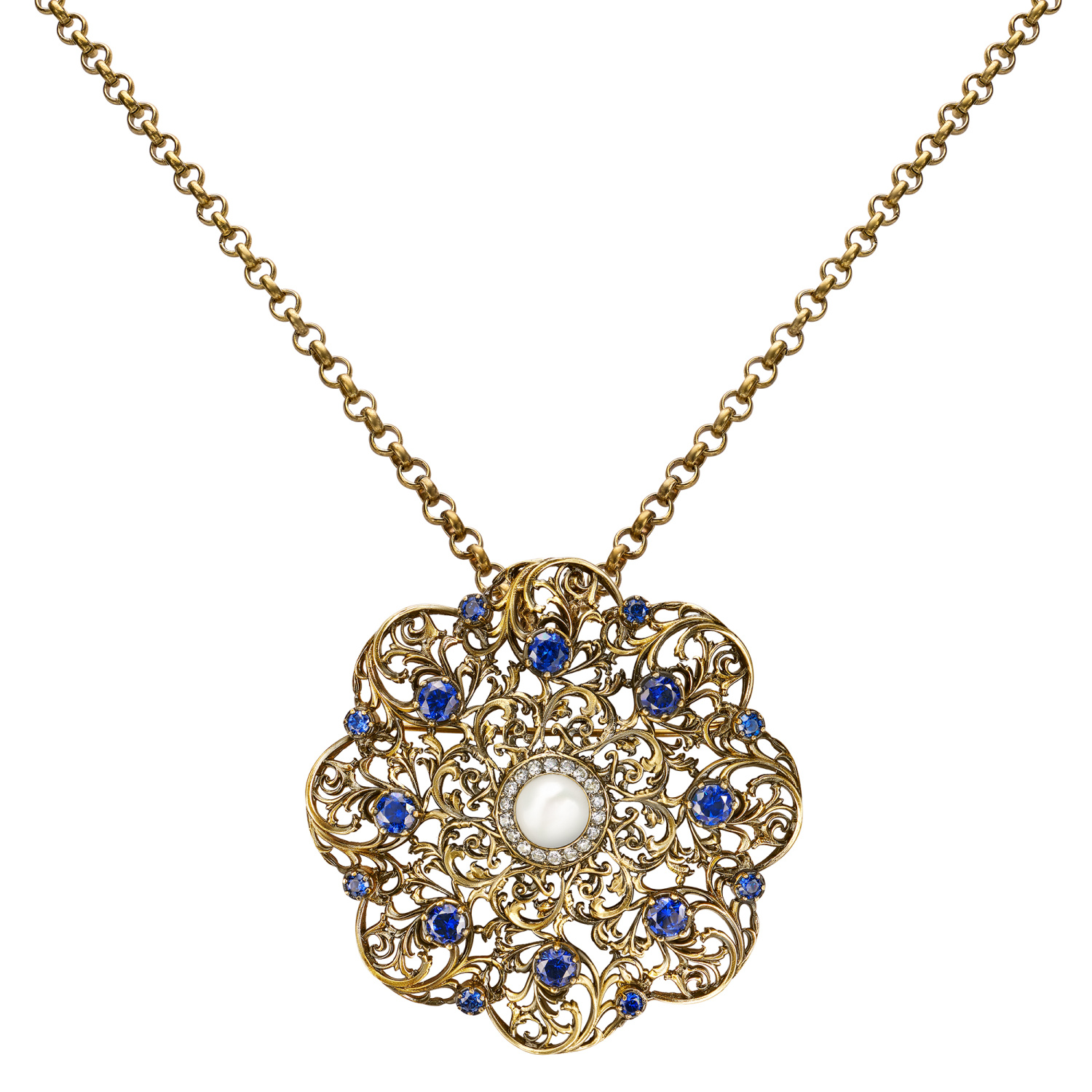 SP1850 TANZANITE Broosh/Сотуар ORNATO