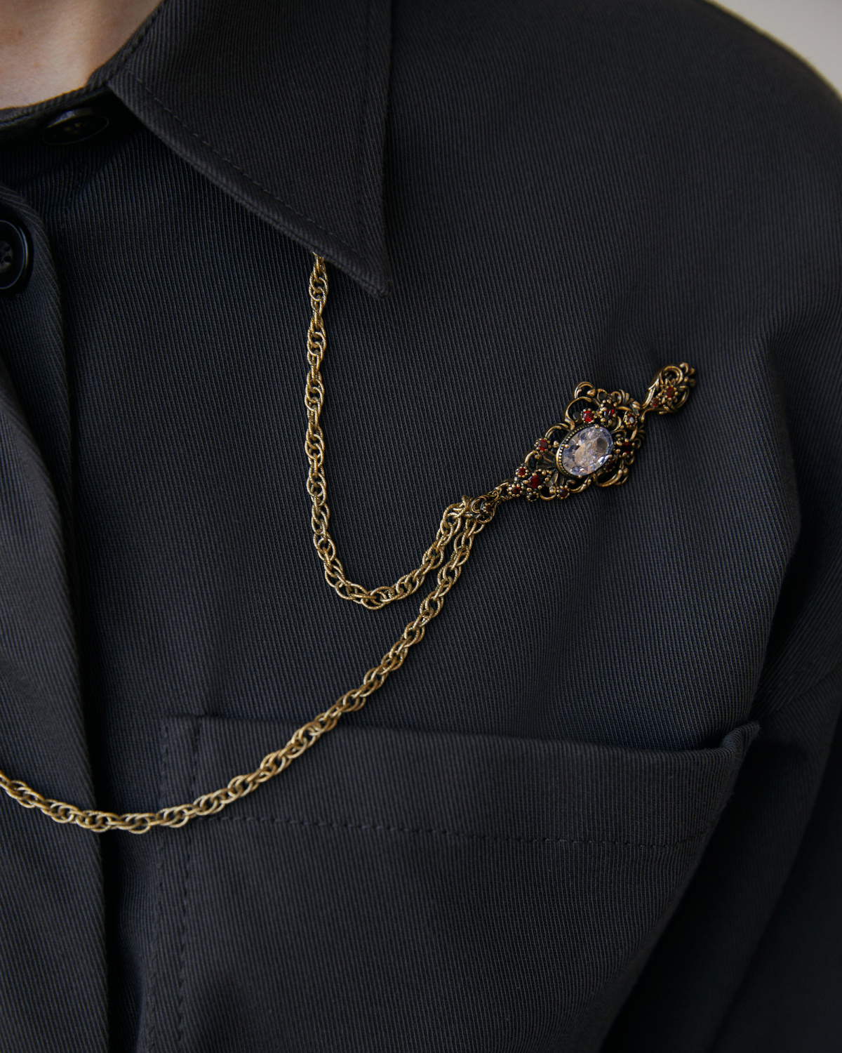 SP5456 CRYSTAL Necklace/Broosh BRILLANTE