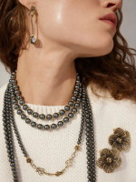 CO1863 PERLA GRAFITE Necklace EREDITA DEI MONARCHI CO1863 PERLA GRAFITE Necklace EREDITA DEI MONARCHI