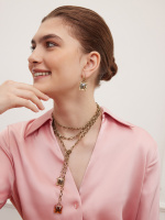 CO0410 CHAMPAGNE/GIALLO Necklace - галстук CARAMELLO CO0410 CHAMPAGNE/GIALLO Necklace - галстук CARAMELLO