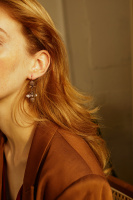 OR2004 CRYSTAL Earings Bumblebee sul trifoglio OR2004 CRYSTAL Earings Bumblebee sul trifoglio
