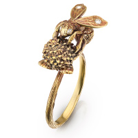 AN2104 CRYSTAL Ring Bumblebee sul trifoglio AN2104 CRYSTAL Ring Bumblebee sul trifoglio