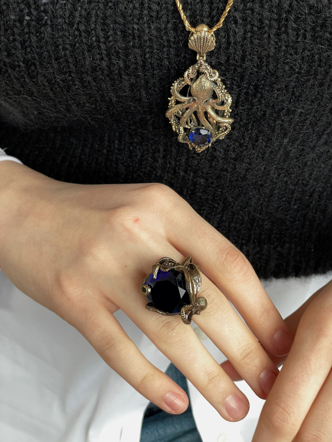 SP2032 BLU Broosh/Necklace SIGNORE DEI MARI