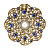 SP1850 TANZANITE Broosh/Сотуар ORNATO