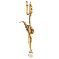OR1702 PEARL Earings Rana su una canna OR1702 PEARL Earings Rana su una canna