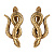 OR2406 Earings SERPENTE CONTORTO