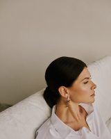 OR1702 PEARL Earings Rana su una canna OR1702 PEARL Earings Rana su una canna