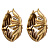 OR1848 CRYSTAL Earings Flora del congo