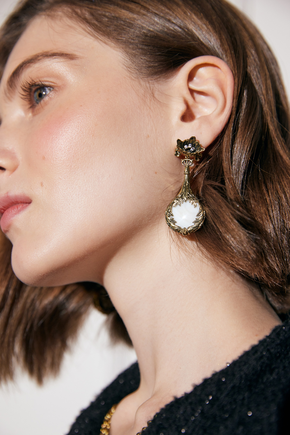 OR4457 MADREPERLA Earings LATTE D'ORO